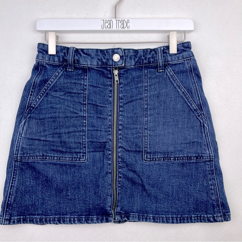 Madewell Denim Utility Zip Skirt